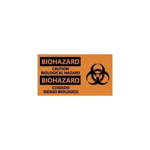 Sign: Rectangle, "Biohazard - Caution - Biological Hazard" Sign: Rectangle, "Biohazard - Caution - Biological Hazard"