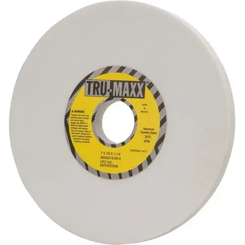 Surface Grinding Wheel: 7" Dia, 1/2" Thick, 1-1/4" Hole, 80 Grit, H Hardness Surface Grinding Wheel: 7" Dia, 1/2" Thick, 1-1/4" Hole, 80 Grit, H Hardness