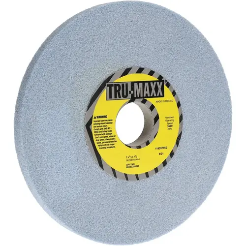 Surface Grinding Wheel: 7" Dia, 1/2" Thick, 1-1/4" Hole, 46 Grit, I Hardness Surface Grinding Wheel: 7" Dia, 1/2" Thick, 1-1/4" Hole, 46 Grit, I Hardness