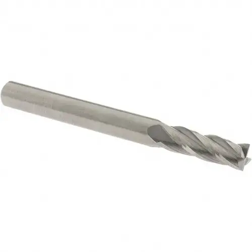 Square End Mill: 15/64 inch Dia, 3/4 inch LOC, 1/4 inch Shank Dia, 2-1/2 inch OAL, 4 Flutes, Solid Carbide Square End Mill: 15/64 inch Dia, 3/4 inch LOC, 1/4 inch Shank Dia, 2-1/2 inch OAL, 4 Flutes, Solid Carbide