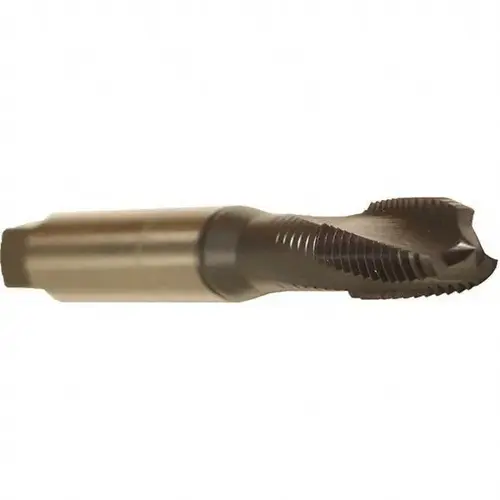Spiral Flute Tap: 5/16-18 UNC, 3 Flutes, Modified Bottoming, 3BX Class of Fit, Cobalt, TICN Coated Spiral Flute Tap: 5/16-18 UNC, 3 Flutes, Modified Bottoming, 3BX Class of Fit, Cobalt, TICN Coated