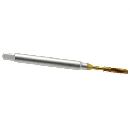 Thread Forming Tap: #4-40 UNC, 2B/2BX Class of Fit, Modified Bottoming, Cobalt, TiN Coated Titanium Nitride Thread Forming Tap: #4-40 UNC, 2B/2BX Class of Fit, Modified Bottoming, Cobalt, TiN Coated Titanium Nitride