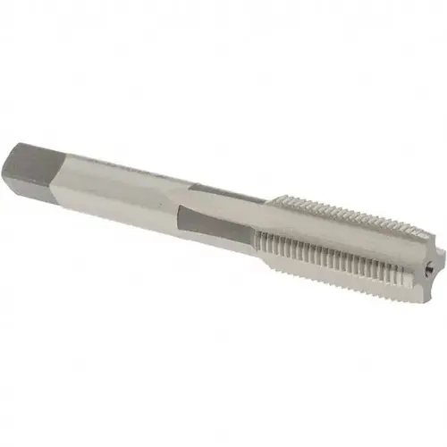 Straight Flute Tap: M14x1.25 Metric Fine, 4 Flutes, Plug, High Speed Steel, Bright/Uncoated Straight Flute Tap: M14x1.25 Metric Fine, 4 Flutes, Plug, High Speed Steel, Bright/Uncoated