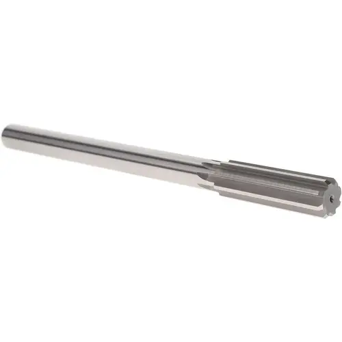 Chucking Reamer: 3/4" Dia, 9-1/2" OAL, 2-1/2" Flute Length, Straight Flute, Straight Shank, High Speed Steel Bright (Polished) Chucking Reamer: 3/4" Dia, 9-1/2" OAL, 2-1/2" Flute Length, Straight Flute, Straight Shank, High Speed Steel Bright (Polished)