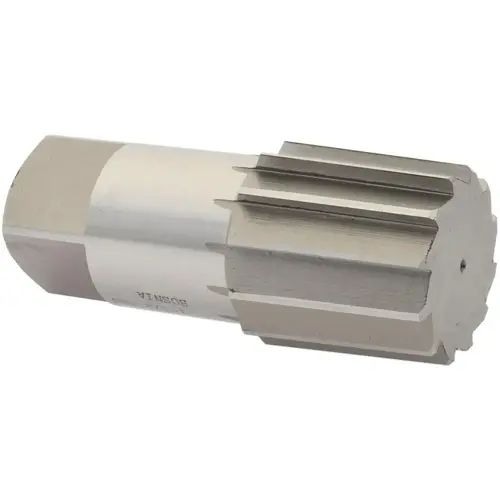 1-1/2" Pipe, 1.793" Diam, 1.684" Small End Diam, Straight Shank, 1-3/4" Flute, Taper Pipe Reamer 1-1/2" Pipe, 1.793" Diam, 1.684" Small End Diam, Straight Shank, 1-3/4" Flute, Taper Pipe Reamer