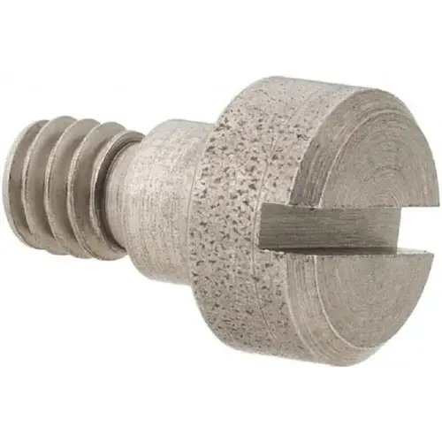 Precision Shoulder Screw: 3/16" Shoulder Dia, 1/8" Shoulder Length, #8-32, 416 Stainless Steel, Slotted Precision Shoulder Screw: 3/16" Shoulder Dia, 1/8" Shoulder Length, #8-32, 416 Stainless Steel, Slotted