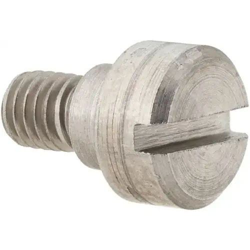 Precision Shoulder Screw: 1/4" Shoulder Dia, 1/8" Shoulder Length, #10-32, 416 Stainless Steel, Slotted Precision Shoulder Screw: 1/4" Shoulder Dia, 1/8" Shoulder Length, #10-32, 416 Stainless Steel, Slotted