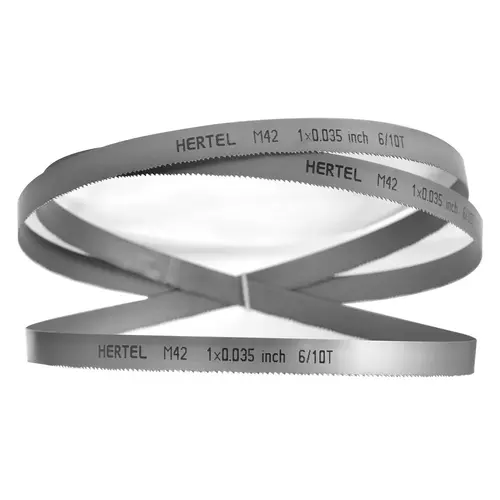 Welded Band Saw Blades; Blade Length (Feet): 11 ft 6 ; Blade Width (Inch): 1in ; Teeth Per Inch: 6-10 ; Blade Material: Bi-Metal ; Tooth Material: M42 High Speed Steel ; Tooth Form: Straight Welded Band Saw Blades; Blade Length (Feet): 11 ft 6 ; Blade Width (Inch): 1in ; Teeth Per Inch: 6-10 ; Blade Material: Bi-Metal ; Tooth Material: M42 High Speed Steel ; Tooth Form: Straight