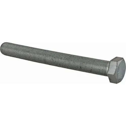Hex Head Cap Screw: 1/2-20 x 4-1/2", Grade 5 Steel, Zinc-Plated