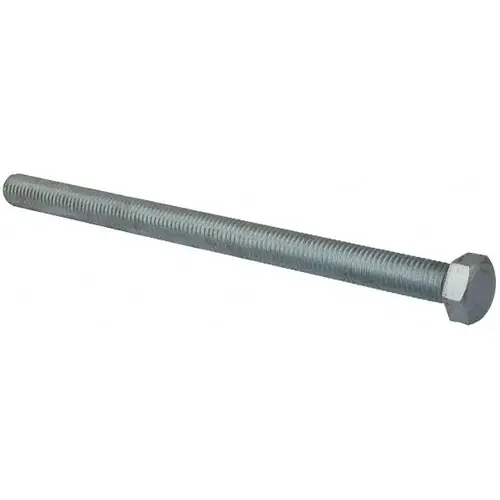 Hex Head Cap Screw: 5/8-11 x 9-1/2", Grade 5 Steel, Zinc-Plated Hex Head Cap Screw: 5/8-11 x 9-1/2", Grade 5 Steel, Zinc-Plated