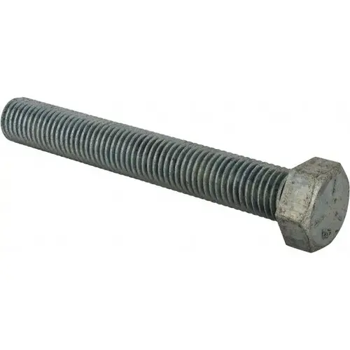 Hex Head Cap Screw: 3/4-10 x 5-1/2", Grade 5 Steel, Zinc-Plated Hex Head Cap Screw: 3/4-10 x 5-1/2", Grade 5 Steel, Zinc-Plated