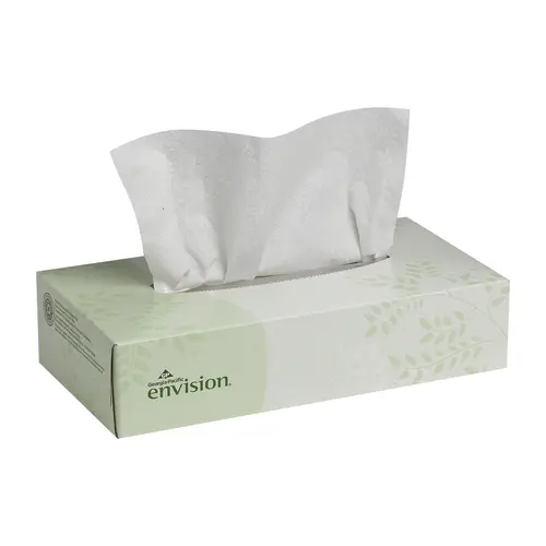 Envision EPA Compliant Facial Tissue Flat Box 30 Boxes of 100 Sheets White Envision EPA Compliant Facial Tissue Flat Box 30 Boxes of 100 Sheets White