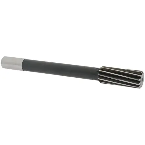 Chucking Reamer: 1-1/4" Dia, 11-1/2" OAL, 3" Flute Length, Straight-Cylindrical Shank, HSS Bright/Uncoated Chucking Reamer: 1-1/4" Dia, 11-1/2" OAL, 3" Flute Length, Straight-Cylindrical Shank, HSS Bright/Uncoated