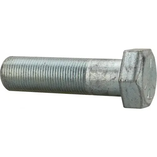 Hex Head Cap Screw: 1/2-13 x 8-1/2", Grade 5 Steel, Zinc-Plated