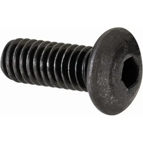 Button Socket Cap Screw: #6-40 x 3/8, Alloy Steel, Black Oxide Coated Button Socket Cap Screw: #6-40 x 3/8, Alloy Steel, Black Oxide Coated