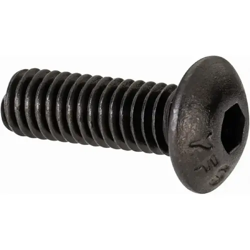 Button Socket Cap Screw: #8-36 x 1/2, Alloy Steel, Black Oxide Coated Button Socket Cap Screw: #8-36 x 1/2, Alloy Steel, Black Oxide Coated