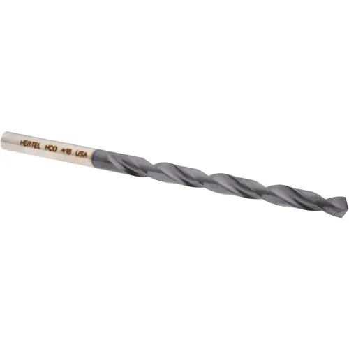 Jobber Drill: #18, 135 deg Point, Cobalt TiAlN Jobber Drill: #18, 135 deg Point, Cobalt TiAlN