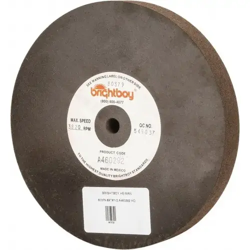 Surface Grinding Wheel: 8" Dia, 1" Thick, 1/2" Hole, 46 Grit Surface Grinding Wheel: 8" Dia, 1" Thick, 1/2" Hole, 46 Grit