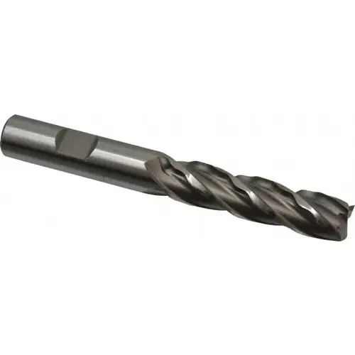 1/2" Diam 4-Flute 30 degree Cobalt Square Roughing & Finishing End Mill