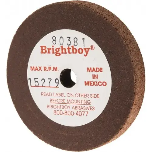 Surface Grinding Wheel: 2" Dia, 1/4" Thick, 1/4" Hole, 46 Grit Surface Grinding Wheel: 2" Dia, 1/4" Thick, 1/4" Hole, 46 Grit