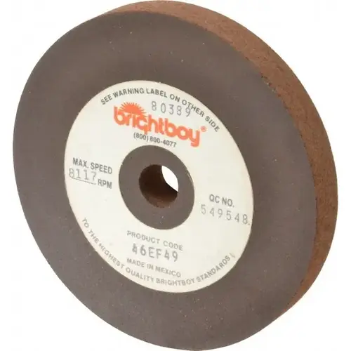 Surface Grinding Wheel: 4" Dia, 1/2" Thick, 1/2" Hole, 46 Grit Surface Grinding Wheel: 4" Dia, 1/2" Thick, 1/2" Hole, 46 Grit