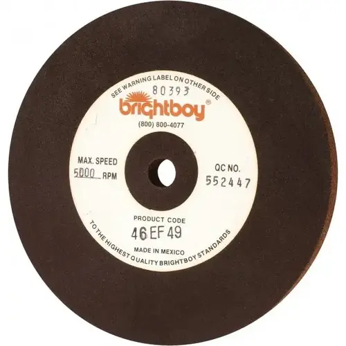 Surface Grinding Wheel: 6" Dia, 1/2" Thick, 1/2" Hole, 46 Grit Surface Grinding Wheel: 6" Dia, 1/2" Thick, 1/2" Hole, 46 Grit