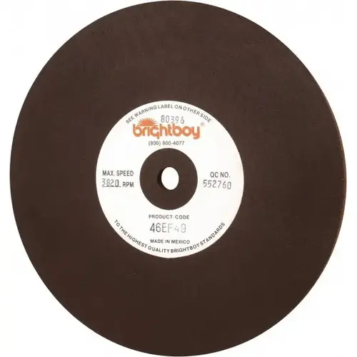 Surface Grinding Wheel: 8" Dia, 1/4" Thick, 1/2" Hole, 46 Grit Surface Grinding Wheel: 8" Dia, 1/4" Thick, 1/2" Hole, 46 Grit