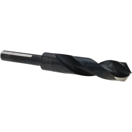 Reduced Shank Drill Bit: 53/64 inch Dia, 1/2 inch Shank Dia, 118 0, High Speed Steel Oxide Reduced Shank Drill Bit: 53/64 inch Dia, 1/2 inch Shank Dia, 118 0, High Speed Steel Oxide