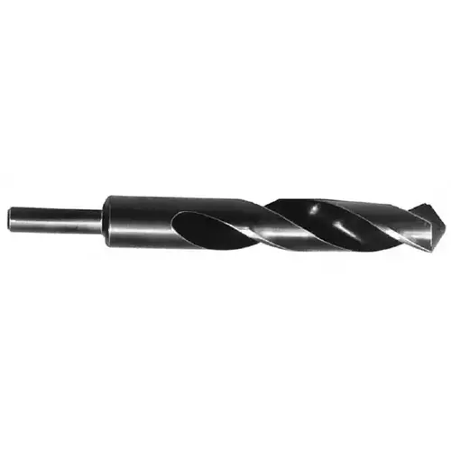 Reduced Shank Drill Bit: 1.0531 inch Dia, 1/2 inch Shank Dia, 118 0, High Speed Steel Oxide Reduced Shank Drill Bit: 1.0531 inch Dia, 1/2 inch Shank Dia, 118 0, High Speed Steel Oxide