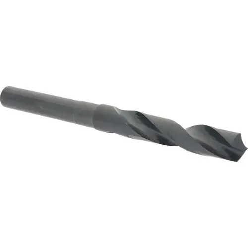 Reduced Shank Drill Bit: 37/64 inch Dia, 1/2 inch Shank Dia, 118 0, High Speed Steel Oxide Reduced Shank Drill Bit: 37/64 inch Dia, 1/2 inch Shank Dia, 118 0, High Speed Steel Oxide
