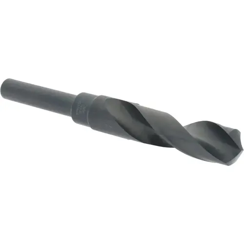 Reduced Shank Drill Bit: 25/32 inch Dia, 1/2 inch Shank Dia, 118 0, High Speed Steel Oxide Reduced Shank Drill Bit: 25/32 inch Dia, 1/2 inch Shank Dia, 118 0, High Speed Steel Oxide