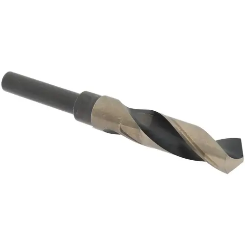 Reduced Shank Drill Bit: 25/32 inch Dia, 1/2 inch Shank Dia, 118 0, Cobalt Gold Reduced Shank Drill Bit: 25/32 inch Dia, 1/2 inch Shank Dia, 118 0, Cobalt Gold