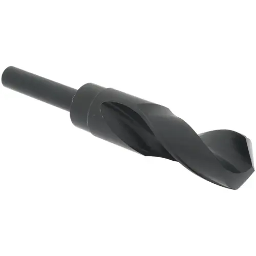 Reduced Shank Drill Bit: 1-3/64 inch Dia, 1/2 inch Shank Dia, 118 0, High Speed Steel Oxide Reduced Shank Drill Bit: 1-3/64 inch Dia, 1/2 inch Shank Dia, 118 0, High Speed Steel Oxide