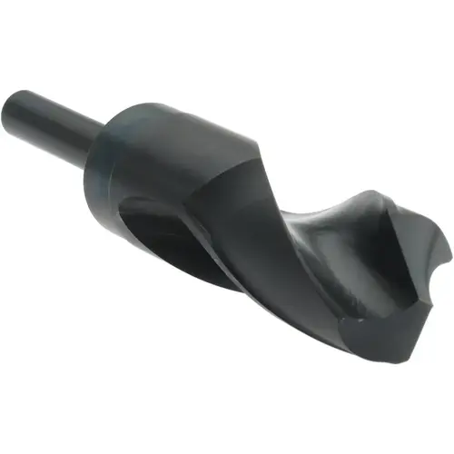 Reduced Shank Drill Bit: 1-23/64 inch Dia, 1/2 inch Shank Dia, 118 0, High Speed Steel Oxide Reduced Shank Drill Bit: 1-23/64 inch Dia, 1/2 inch Shank Dia, 118 0, High Speed Steel Oxide