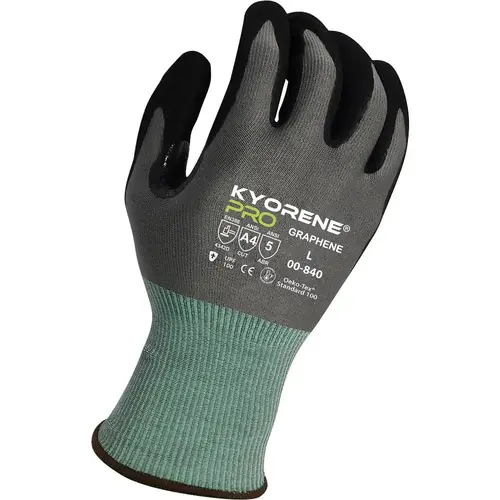 Cut-Resistant Gloves: Size 3XL, ANSI Cut A4, Nitrile, Micro Foam Cut-Resistant Gloves: Size 3XL, ANSI Cut A4, Nitrile, Micro Foam
