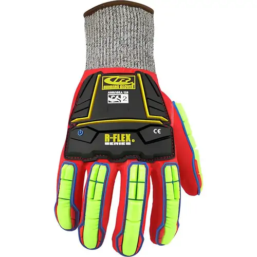 Series R068 Puncture-Resistant Gloves: Size Medium, ANSI Cut N/A, ANSI Puncture 6, Nitrile, Series R068
