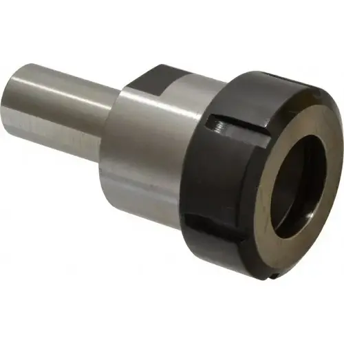 Collet Chuck: 0.1575 to 1.0236" Capacity, ER Collet, 1" Shank Dia, Straight Shank