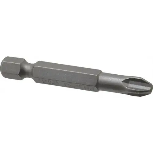 Power Screwdriver Bit: #3 Phillips, PH3 Speciality Point Size, 1/4" Hex Drive