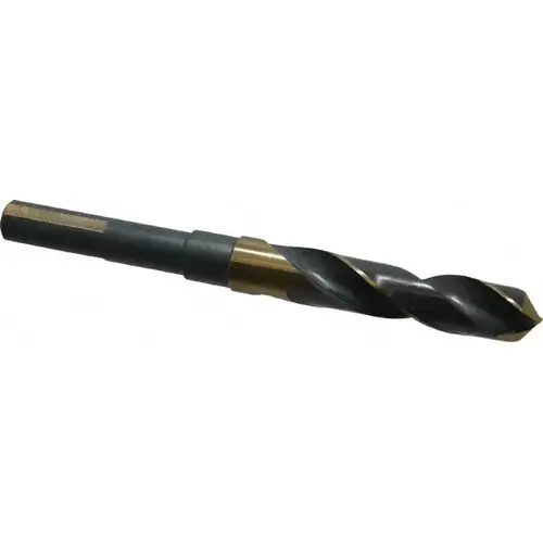 Reduced Shank Drill Bit: 41/64 inch Dia, 1/2 inch Shank Dia, 118 0, High Speed Steel Coated Reduced Shank Drill Bit: 41/64 inch Dia, 1/2 inch Shank Dia, 118 0, High Speed Steel Coated