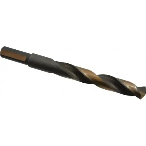 Reduced Shank Drill Bit: 29/64 inch Dia, 3/8 inch Shank Dia, 135 0, High Speed Steel Coated Reduced Shank Drill Bit: 29/64 inch Dia, 3/8 inch Shank Dia, 135 0, High Speed Steel Coated