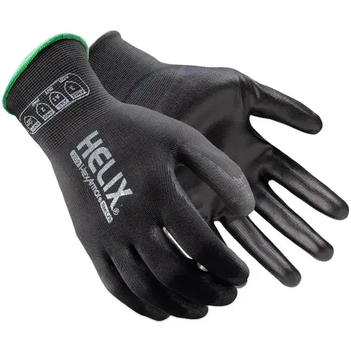 Cut & Puncture Resistant Gloves; Coating Material: Polyurethane ; Coating Coverage: Palm & Fingers ; Glove Type: Cut-Resistant; Puncture-Resistant ; ANSI/ISEA Cut Resistance Level: A1 ; Primary Material: Polyester; Polyurethane