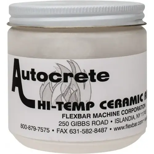 Filler & Repair Caulk: 1 lb Jar, White, Ceramic