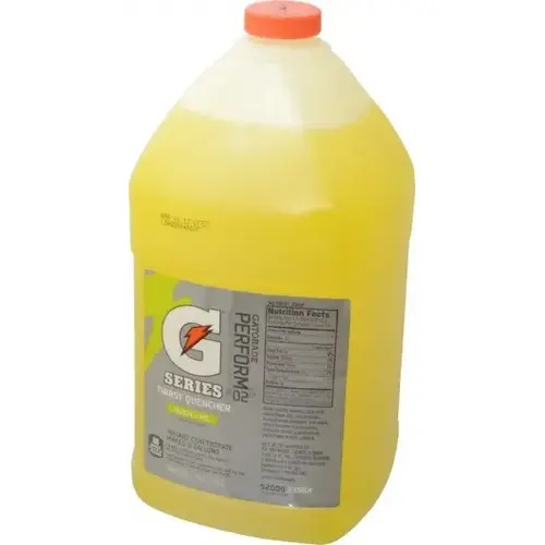 Activity Drink: 1 gal, Bottle, Lemon-Lime, Liquid Concentrate, Yields 6 gal