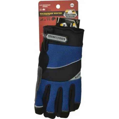 Cut, Puncture & Abrasive-Resistant Gloves: Size 2X-Large, ANSI Cut A4, ANSI Puncture 3, Kevlar
