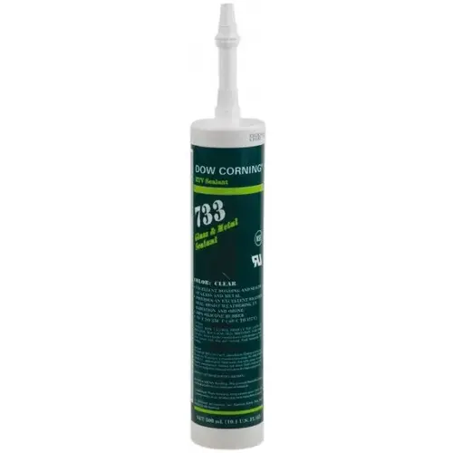 Joint Sealant: 10.1 oz Cartridge, Clear, RTV Silicone Joint Sealant: 10.1 oz Cartridge, Clear, RTV Silicone