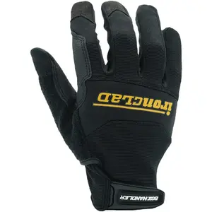 Ironclad BHG-03-M Cut-Resistant Gloves: Size Medium, ANSI Cut A1, ANSI Puncture 2, Series BOX HANDLER