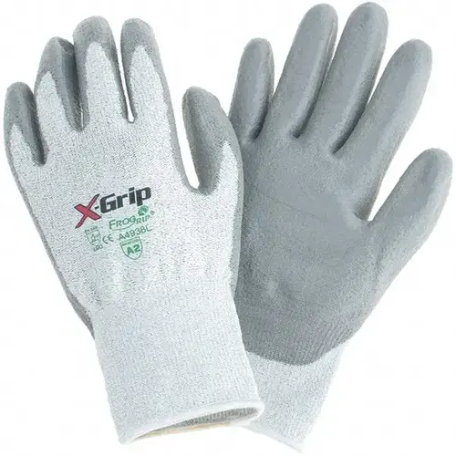 Cut-Resistant Gloves: Size L, ANSI Cut A2, Polyester (Shell) Cut-Resistant Gloves: Size L, ANSI Cut A2, Polyester (Shell)