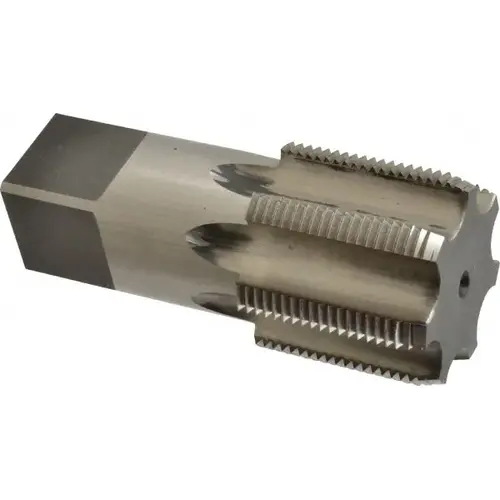 Standard Pipe Tap: 1-1/2 - 11-1/2, NPS, 7 Flutes, High Speed Steel, Bright/Uncoated Standard Pipe Tap: 1-1/2 - 11-1/2, NPS, 7 Flutes, High Speed Steel, Bright/Uncoated
