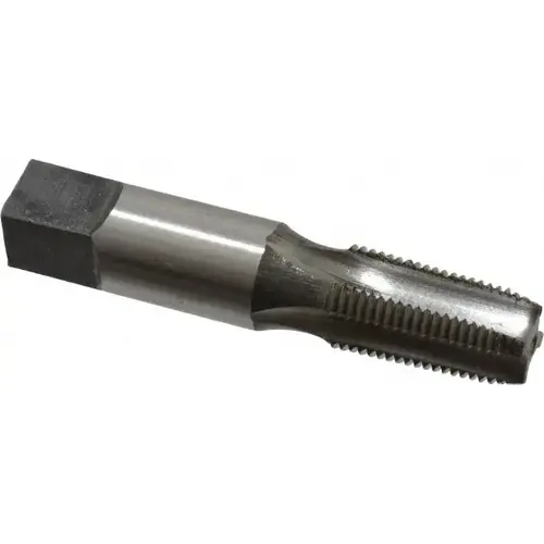 Standard Pipe Tap: 1/8-27, NPTF, Regular, 4 Flutes, High Speed Steel, Bright/Uncoated
