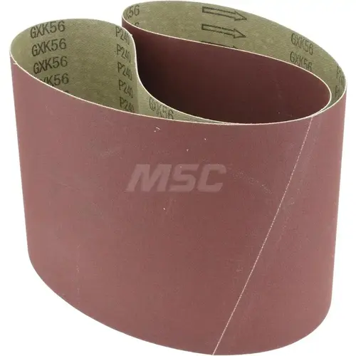 Abrasive Belt: 6" Wide, 48" Long, 240 Grit, Aluminum Oxide Abrasive Belt: 6" Wide, 48" Long, 240 Grit, Aluminum Oxide